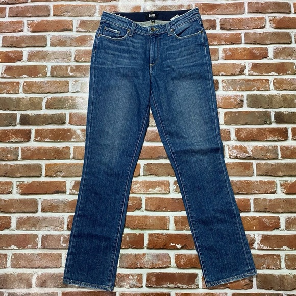 Paige Julia Mid  Rise Straight Jeans - Picture 1 of 7